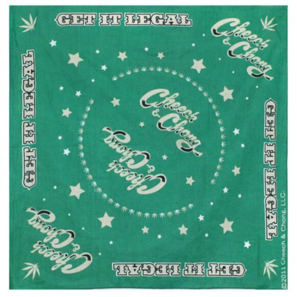 Cheech & Chong Get It Legal Bandana ~ Officially Licensed ~ Brand New! - Picture 1 of 2